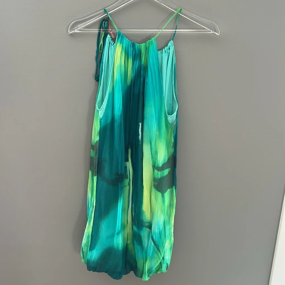 BCBGMaxazria Silk Watercolor Dress Size:S - Picture 4 of 4